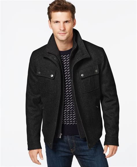 michael kors wool jacket mens|michael kors jacket men's sale.